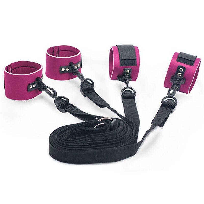 Adult Games Bed Restraints Bondage Handcuffs Sex Toys Sex Products Tool Fixed Hand Ankle Erotic Sex Toys For Couples PG0118