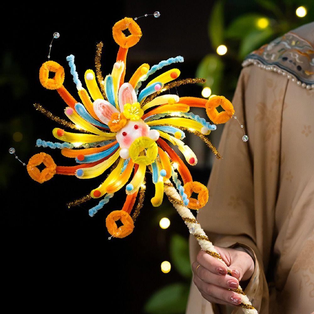 Twister Stick Glowing Rotating Lantern Handheld Mid-Autumn Festival Lantern Parent Child Activity