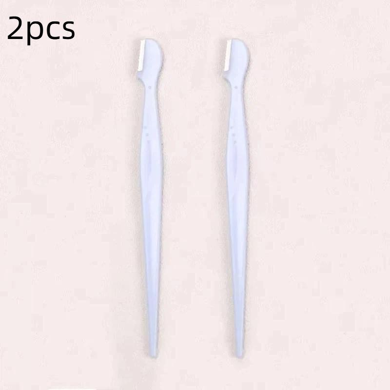 2/3/5Pcs Straight Handle Round Head Eyebrow Trimmers Beauty Tools Safe & Easy-to-use Beginner-friendly Anti-scratch Eyebrow