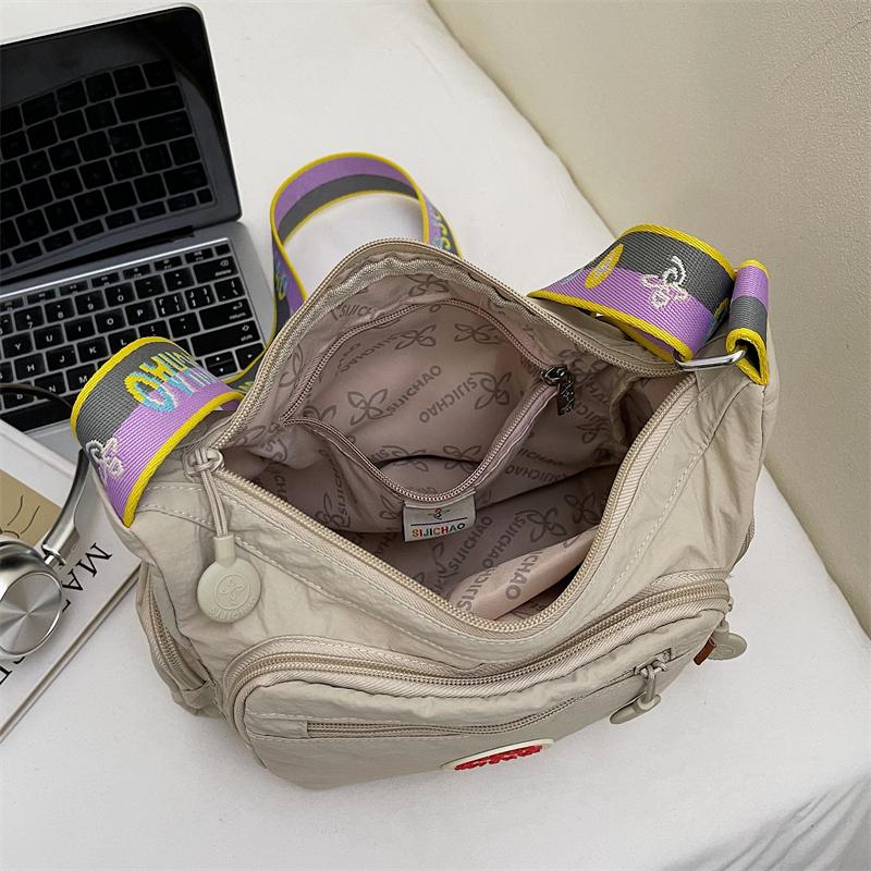 Multi-pocket Messenger Bags for Women Fashion Nylon Shoulder Bag Ladies Large Handbags Female Travel Shopping Tote Purse