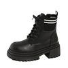 Large size Martin boots women's autumn and winter thick-soled white versatile British feet small explosive short boots Maillard early autumn boots