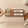 1PC WIFI Password Warm Reminder Sign Handwritten Logo Free Wifi Sign Wireless Network Reminder Sign