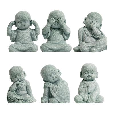 Figurka mnicha Soška Buddhy Řemesla Ručně vyráběné ozdoby Mini Dekorativní Miniatura