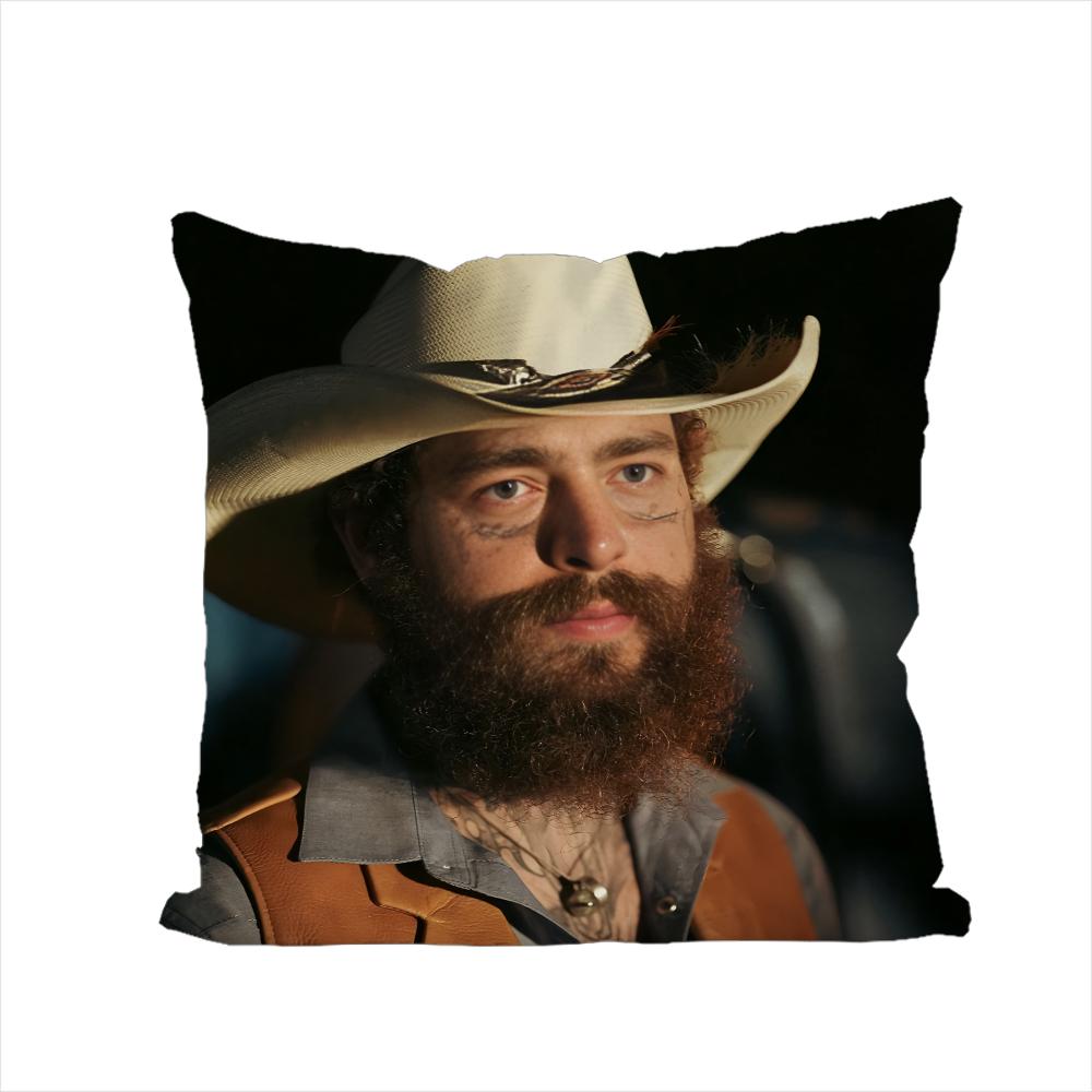 

Singer Post MMalone Pillow Case For Car Sofa Decorative Home Doublesided Print Plush Square Throw Pillow Cushion Cover 30x30cm