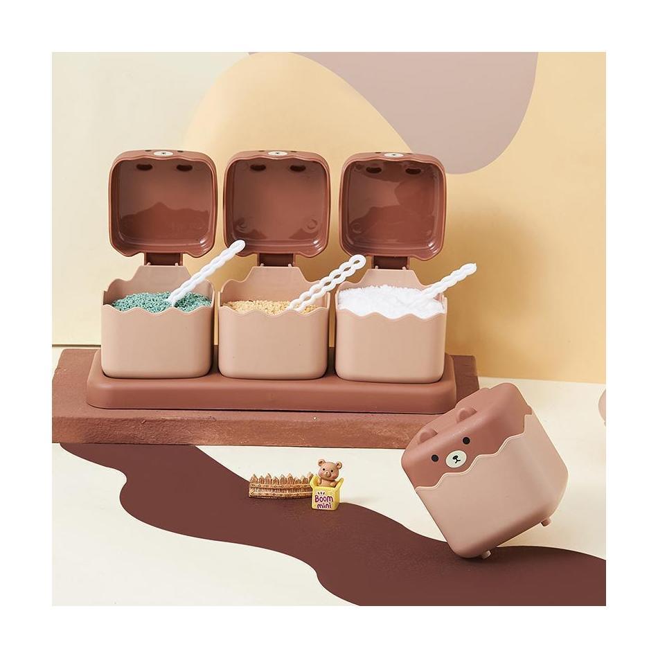 1 Pcs Seasoning Box Kitchen Household Seasonings Combination Set Seasoning Jar Seasonings Bottle Seasoning Jar Salt Jar
