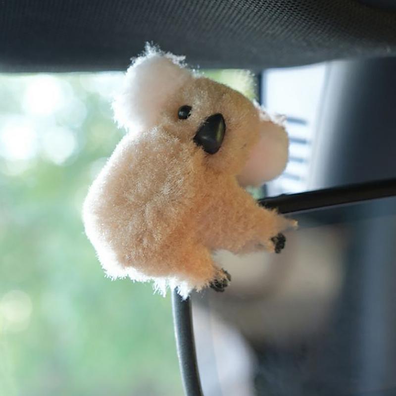 Car Decor Plush Koala Cute Small Koala Plushie Stuffed Animal Car Interior Dashboard Ornament Car Center Console Ornament doll