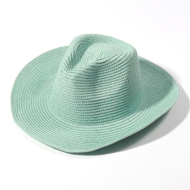 

Cowboy Straw Hat 2024 New Western Cowboy Sun Hat Men s Multicolor Jazz Hat Summer Cowboy Hat sombrero hombre M55-58cm