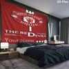 Manchester United F Custom Name Wall Tapestry Aesthetic Wall Hanging Printed Fabric Blanket Decorative Tapestries for Bedroom Living Room Home Decor