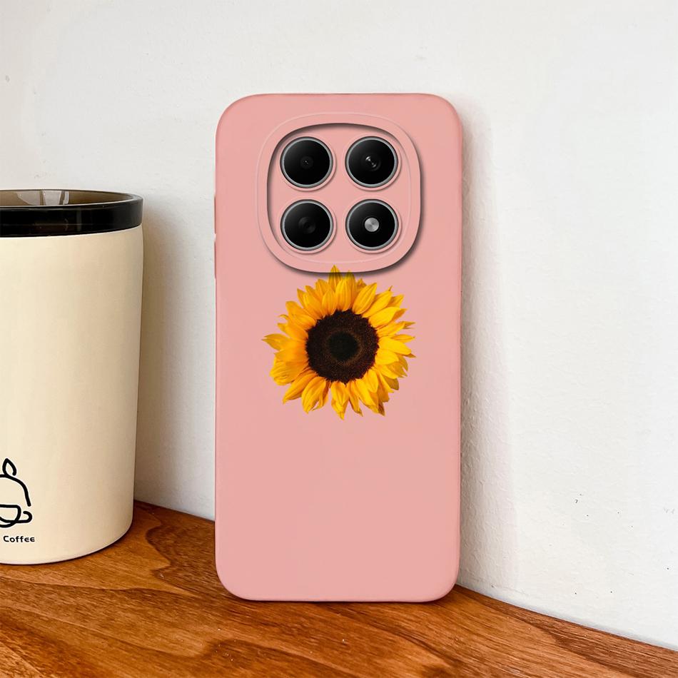 Case For Redmi Note 15 Pro Plus Candy Painted Flower Phone Cover For Redmi Note15 4G 5G Soft Camera Protecion Liquid Back Covers