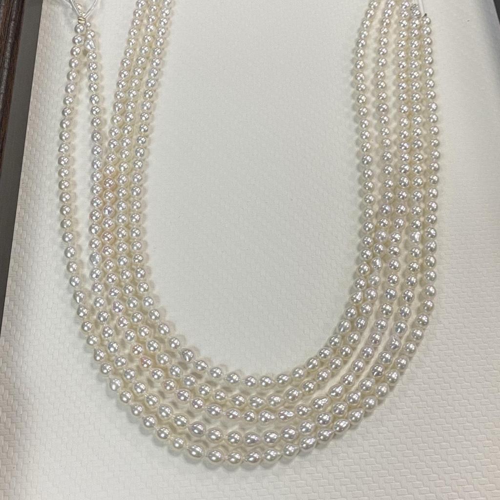 Natural Freshwater Pearls 4-5mm AK Keshi Light Bulb Shape Semi-finished DIY Necklace Materials