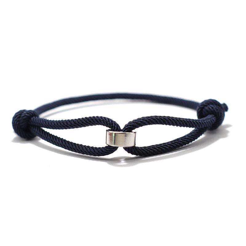 

Noter 3mm Thin Cord Chain Bracelet Unisex Stainless Steel Coil Handmade Adjustable Braclet Lucky Blue Red Thread Braslet Joias тёмно-синий