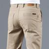 Pantalones Casuales Rectos Elásticos Resistentes al Desgaste para Hombre - Estilo Coreano para Primavera/Otoño