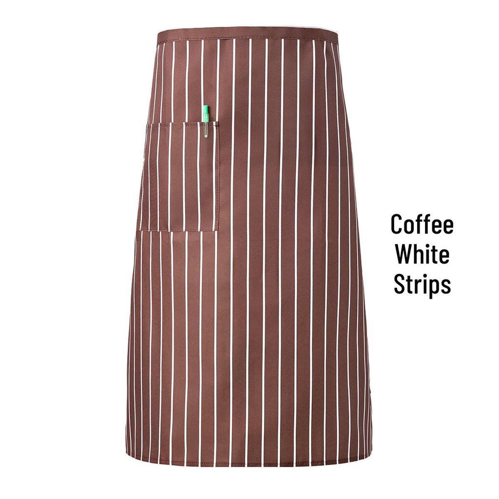 Stain-Resistant Printed Half Apron for Chefs and Waiters