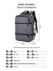 Men's Business Travel Backpack - High-End, Large-Capacity, Waterproof, Fashionable Computer and Shoulder Bag.