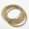 50 Pcs Beaded Gold-covered Spring Bracelet Diy Spiral Telescopic Carbon Steel Bracelet Elastic Non-Slip Bracelet Craft