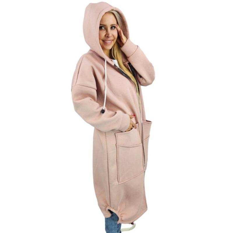 DAFIFY Dámská móda Ležérní Jednobarevný potisk Podzim Zima Bundy a kabáty s dlouhým rukávem a kapucí