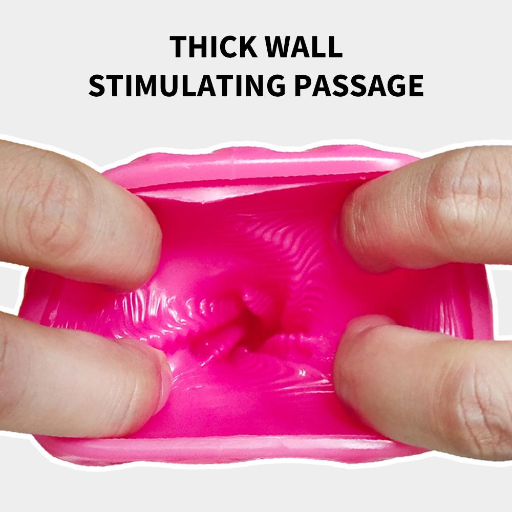 Portable Male Masturbation Cup Soft Safe Realistic Vagina Orgasm Male Masturbator Adult Sex Endurance Goods Fidget Toys for Men