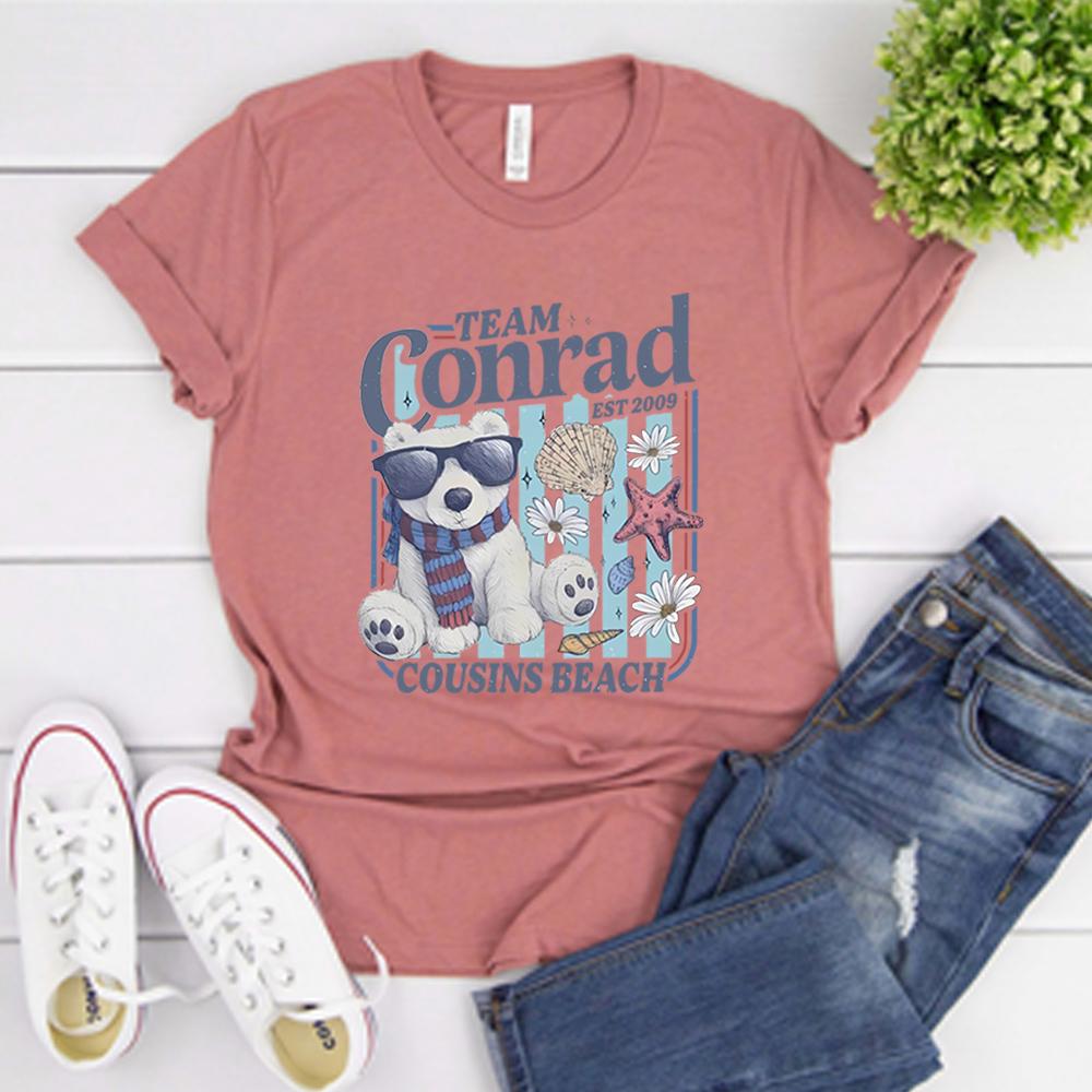 Team Conrad Junior Mint Bear T Shirt Summer I Turned Pretty Tshirt TSITP Shirt Cousins Beach Shirts Summer RoUnisexce Book Tops