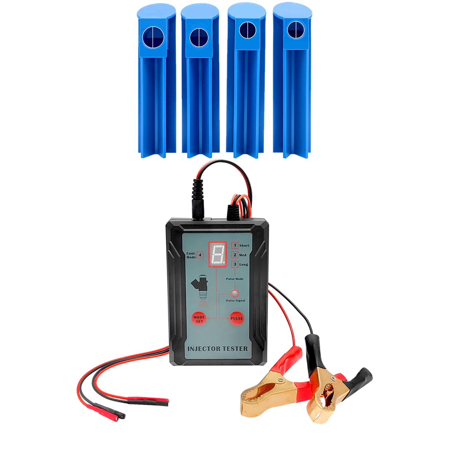 

ZKTOOL Тестер и комплект топливных форсунок, Адаптер Инструмент для самостоятельной очистки, Тест 2 синий