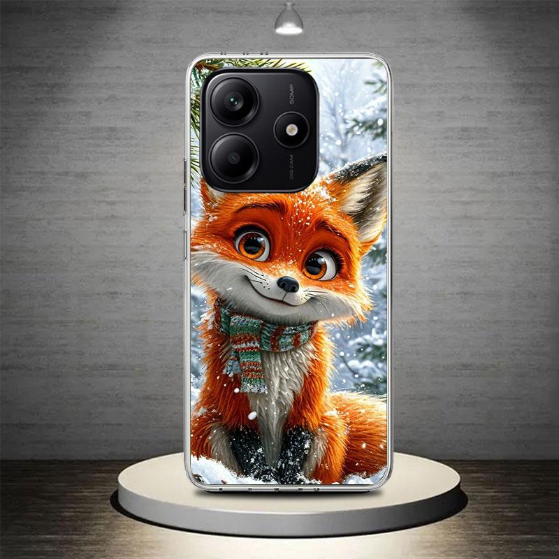 Animal Fox Phone Case Cover for Xiaomi Redmi Note 10 11 12 13 14 Pro Plus 14S 13 12S 11S 11T 11E 10S Soft Coque Redmi Note 10 11