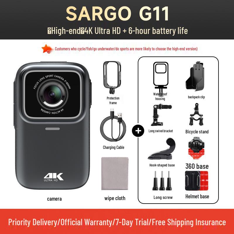 G10 4K HD Motorcycle Helmet Dash Cam with Thumb Control