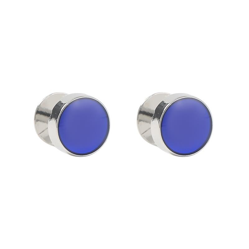 Black Baked Paint Cufflinks & Tuxedo Shirt Studs 8-Piece Set