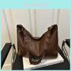 Trendy Large Capacity Pu Leather Tote Bag 2024 Summer Fashion Casual Commuter Bag