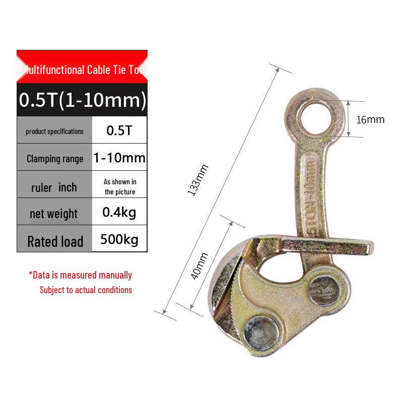

Chenghua Julii Multifunctional Ratchet Steel Wire Rope Gripper Tensioner for Electricians