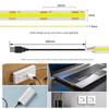 New 5V USB COB Strip Light 320Leds/m Warm Natural White Cabinet Lamp Night Lighting Flexible LED Ribbon Stripe DC5V TV Backlight