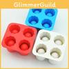 Multifunktionale 4-Tassen Eiswürfel Shot Silikon-Schnapsgläser Gefrierformen Tablett für Zusammenkünfte