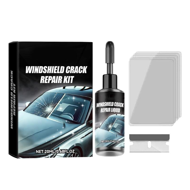 

Windshield Repair set Automotive Windscreen Crack Repair Tool for Car Glass Cracks Gone Glass Repair set for Night Use 1