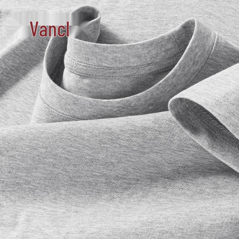 VANCL Men's Pure Cotton Loose Round Neck T-Shirt