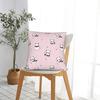 Pink Cute Cartoon Panda Square Pillow Case Cushion Covers Awesome Zippered Decorative Throw Pillow Case Cover For Home 18"X18"