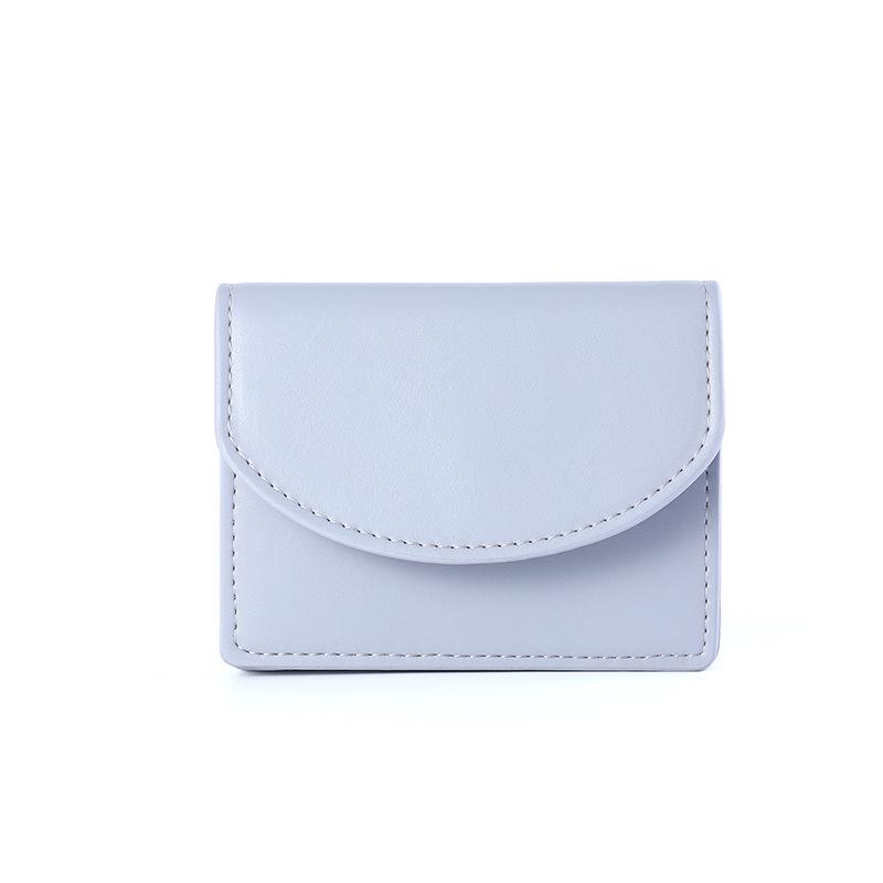 

Korean Style Multi-Card Wallet with Zipper Pocket фіолетовий