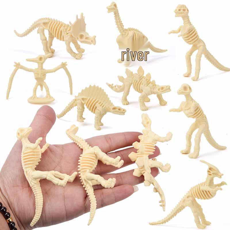 Children s Dinosaur Archaeological Excavation Kit: 12 Simulated Dinosaur Skeleton Models