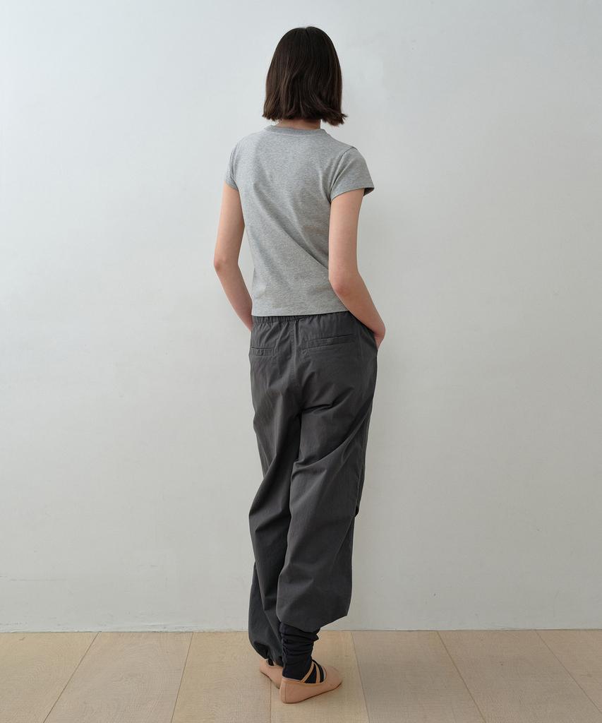 Simeteuligpeosenteu Logo Lettering Ts / Melange Gray