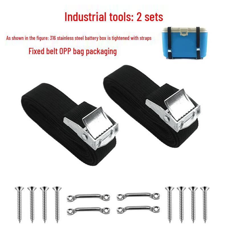 "Stainless Steel 304 Adjustable Tension Buckle and Binding Plate for Marine Yacht Accessories."