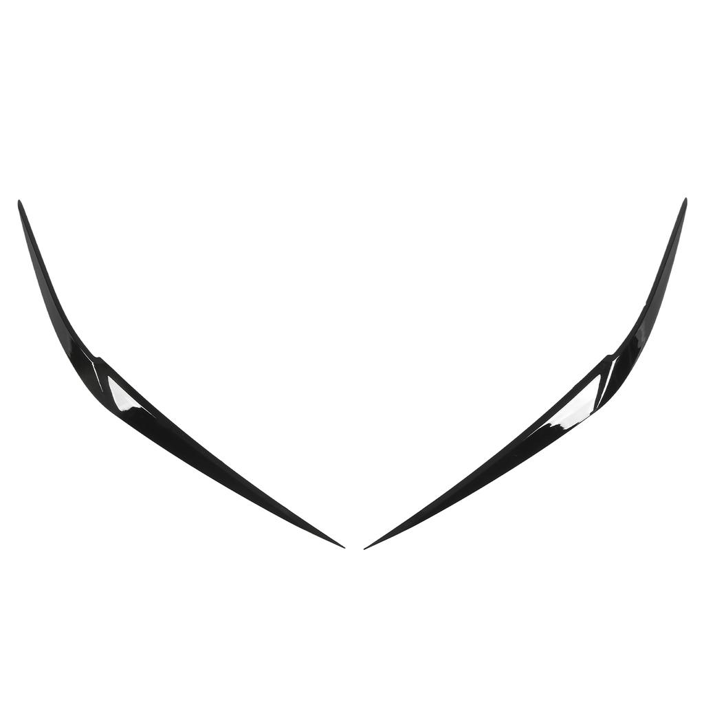 Pair Car Hdlight Eyebrows Front Left Right Trim Exterior Decoration Replacement for X1 F48 2015+(Carbon     )