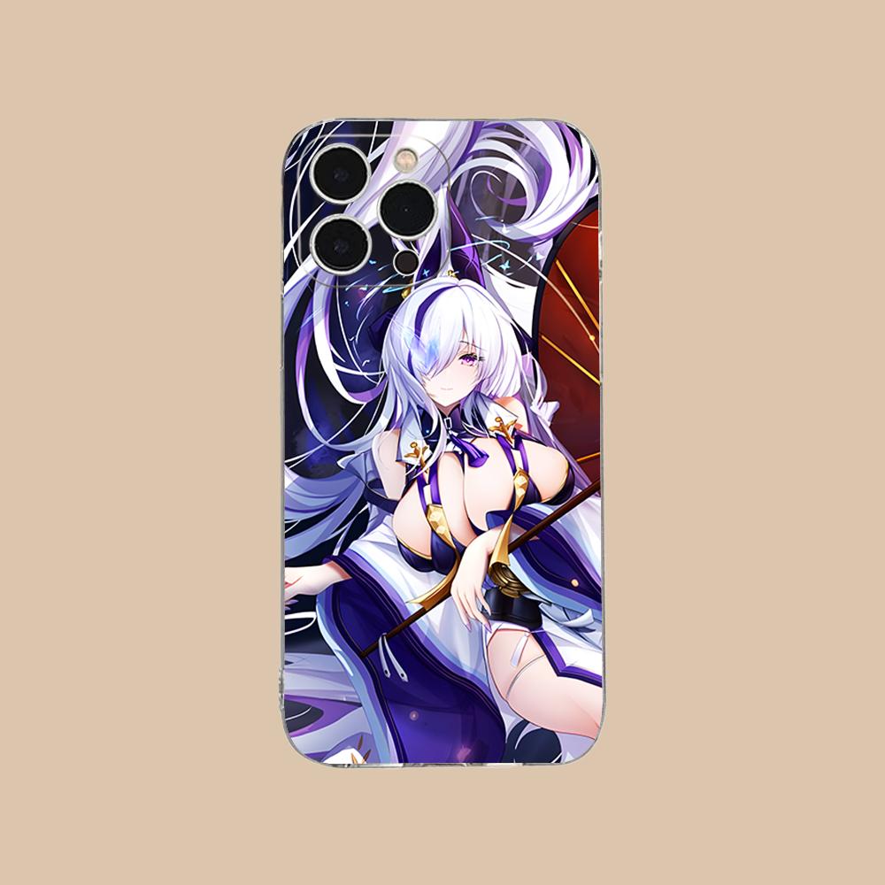 Azur Lane Unzen Clear TPU Mobile Case for iPhone 17 16 15 14 13 12 11 X XR XS Air Pro Max Plus Mini Colorful Cover