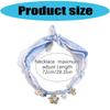 Delicate Fabric Chain Necklace Versatile Floral Heart Accent Soft Silk Blend Materials Casual Party Wear