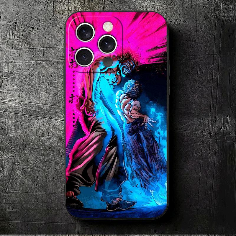Baki the Grappler Anime Soft Phone Case for iPhone 16 16E 17 Air 15 Pro Max 14 Plus 13 Mini 11 12 7 Black Cover Back Shell