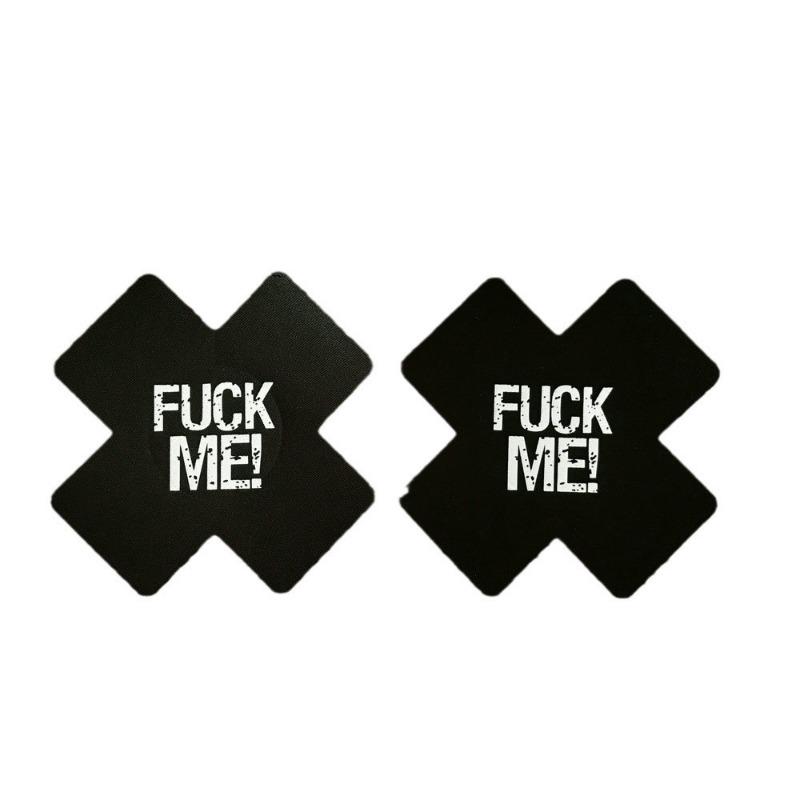 Autocolant de sân de unică folosință în formă de cruce, autocolant invizibil negru pentru piept, model dragoste, bijuterii anti-lumină, accesorii de flirt cu litere, femei