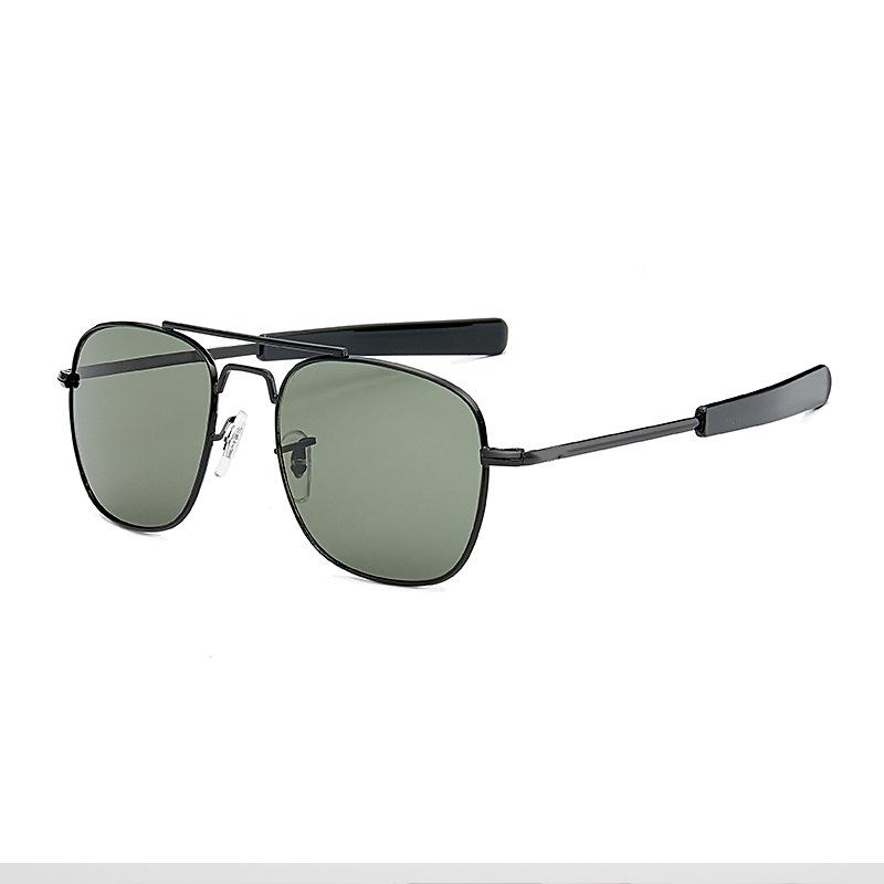 New Stylish European & American AO Men's Metal Square Frame Sunglasses