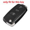 Silicone Remote Car Key Case Cover for VW Volkswagen Touran Caravelle Polo Golf 6 Passat B5 for Skoda Fabia Octavia accessories