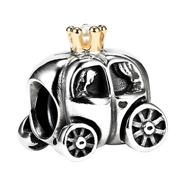 Pandora Disney Pumpkin Carriage Charm Women Charm Silver 790598P Box,F,Silver