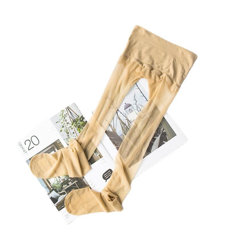 Spring 3D Transparent Seamless Velvet Anti-Snag Silk Tights with Any Cut Toe