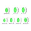 900pcs Luminous Fishing Beads Oval Plastic Glow Fishing Beads Fishing Line Beads Fishing Tackle Accessories