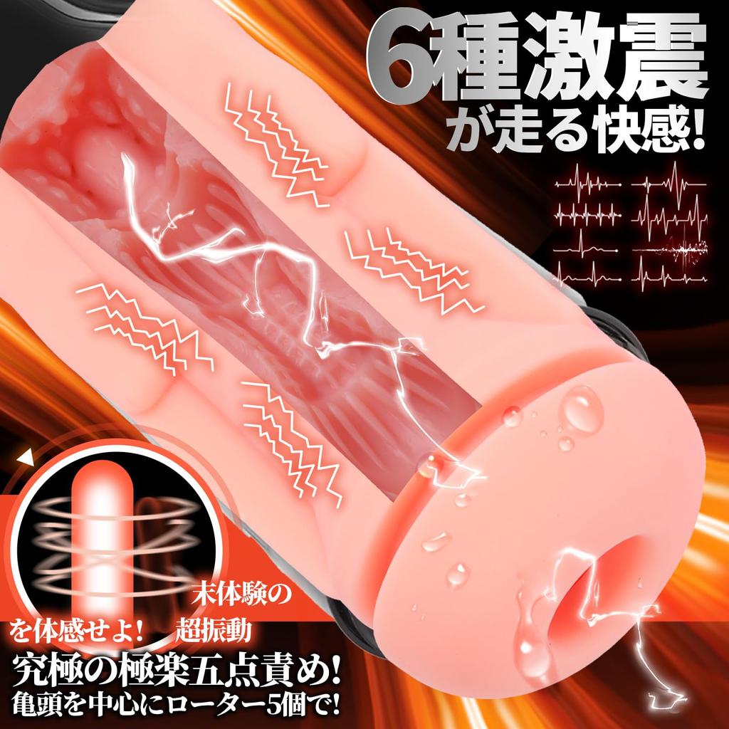 Powerful Electric Masturbator with 2 Masturbator Hole Popular Electric Masturbator Vibration Modes 6 Suction Modes 2 Orgasmic Moaning Manual Vibration