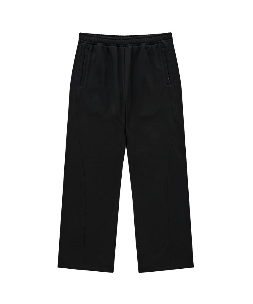 COVERNAT Loose Straight Curved Sweatpants Black