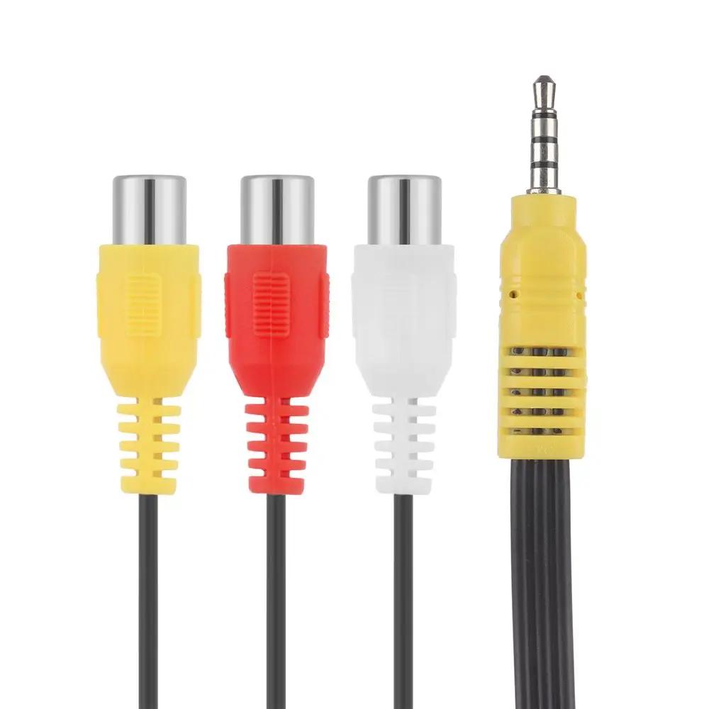3,5mm na 3 RCA kabel Video komponentní AV adaptér kabel pro TCL TV 3,5mm na RCA Červený Bílý a Žlutý Samice Video kabel TV Set